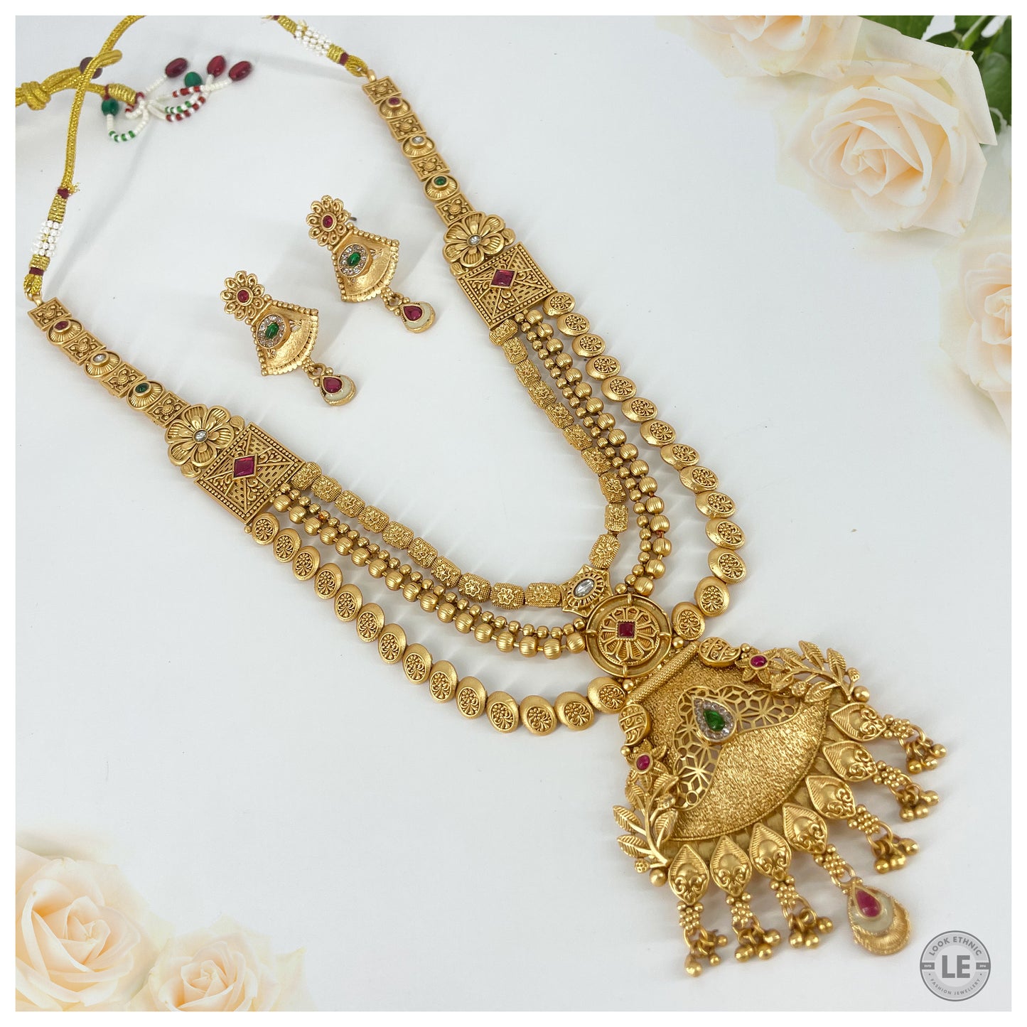 Traditional Rajwadi Polish Necklace Set