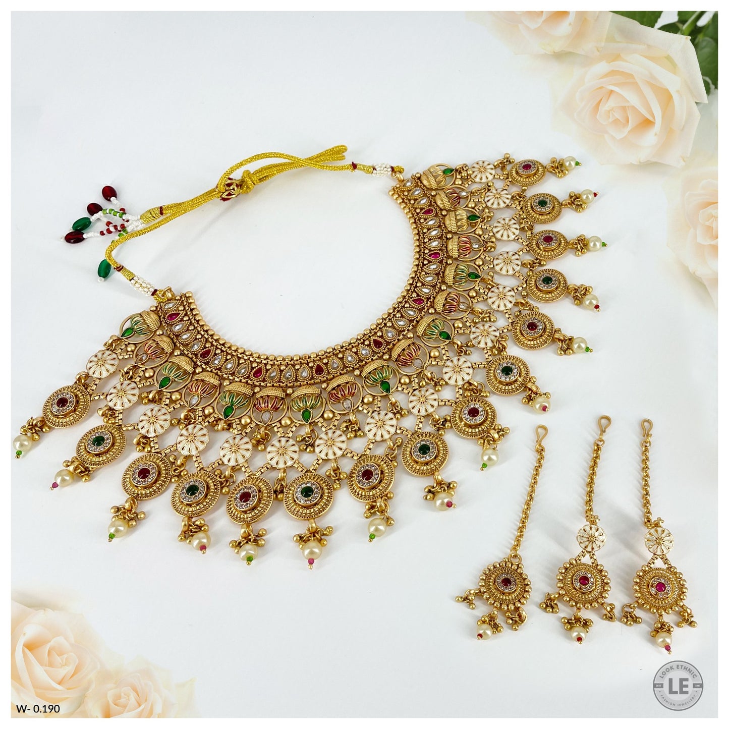 Radha Antique Necklace Set