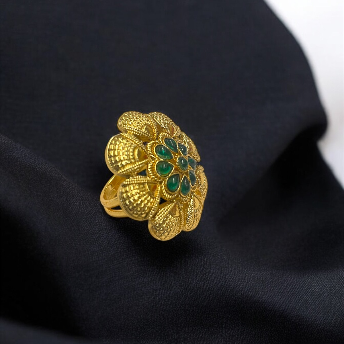 Adjustable Gold Plated Finger Rings for Women – Stylish and Comfortable