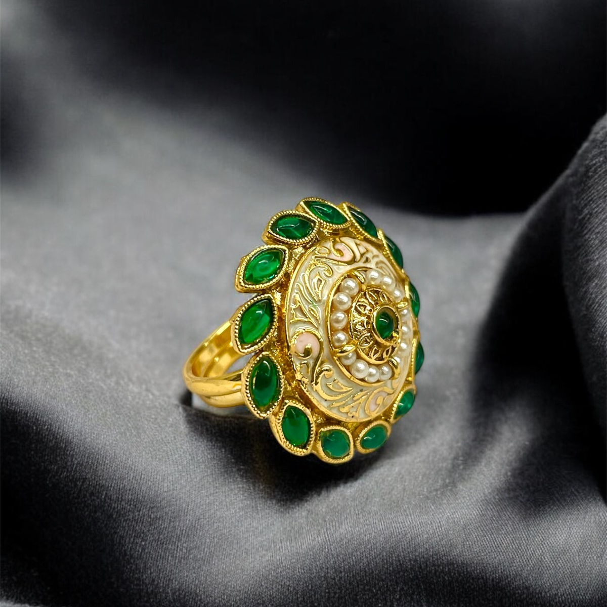 Versatile Gold Plated Adjustable Ring – Stylish and Comfortable Fit