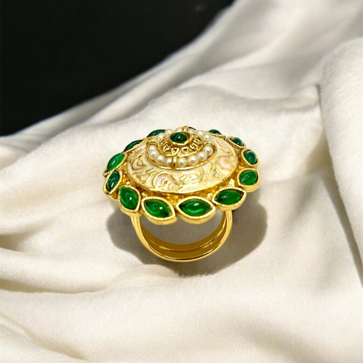 Versatile Gold Plated Adjustable Ring – Stylish and Comfortable Fit