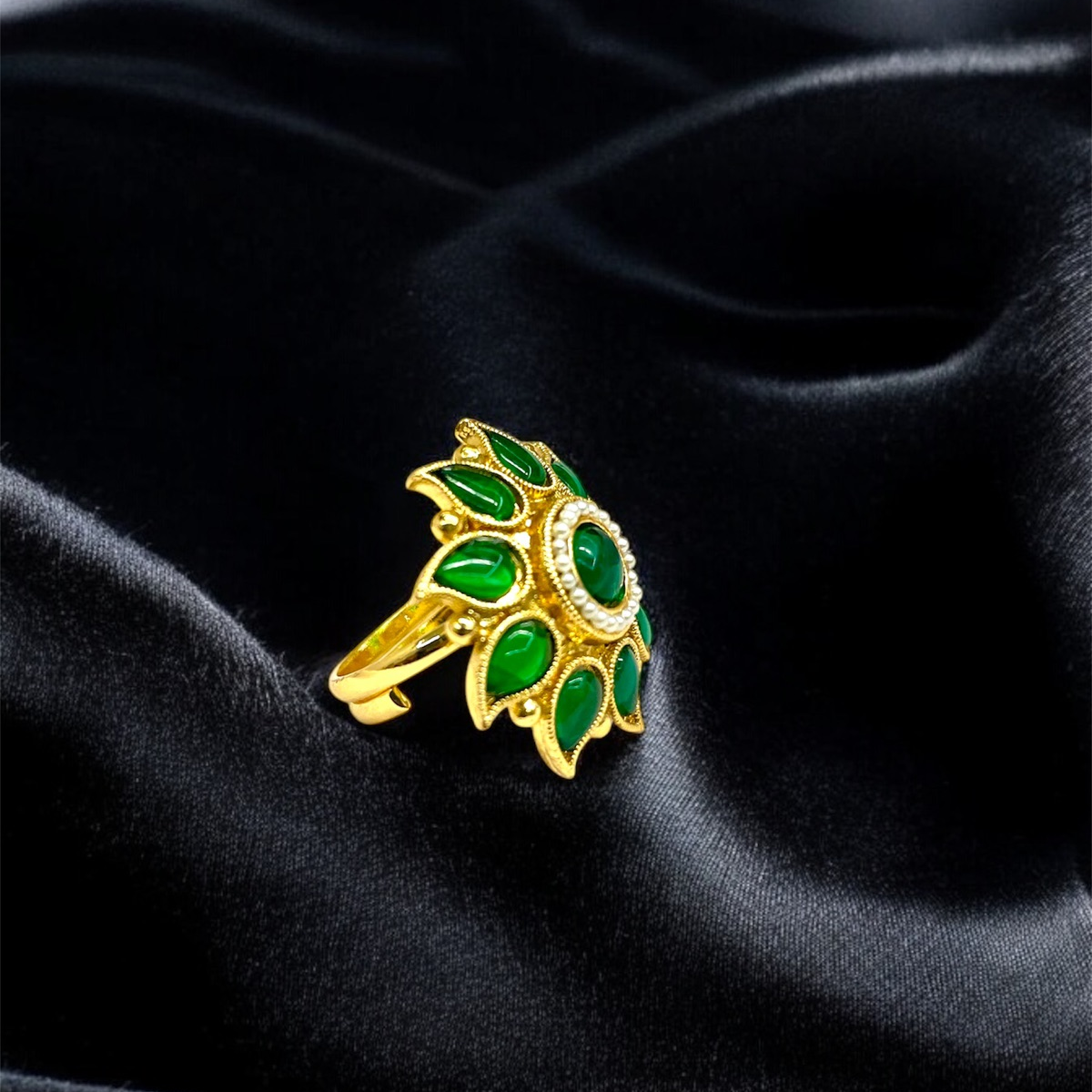 Classic Gold Plated Adjustable Finger Ring – Timeless Design