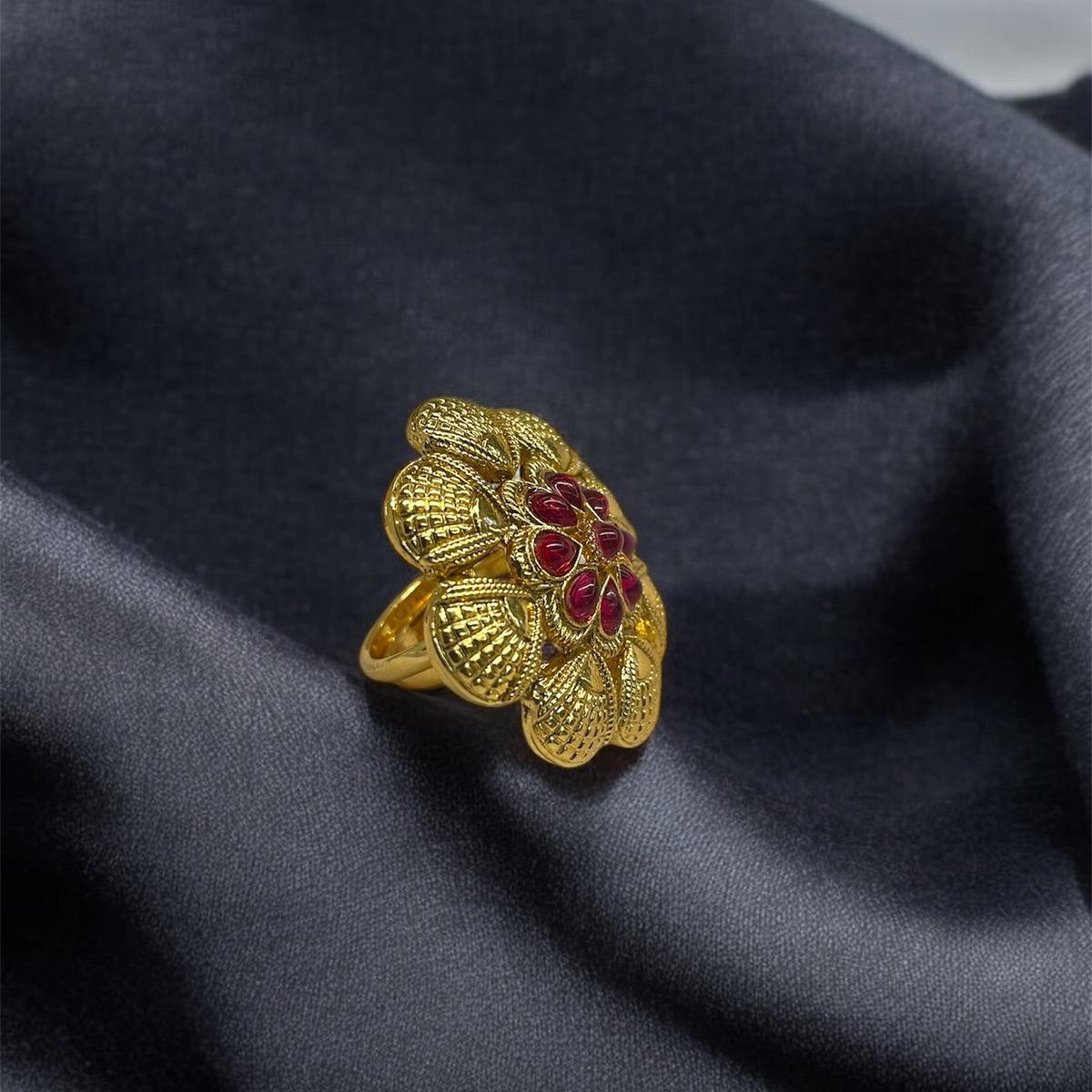 Minimalist Gold Plated Adjustable Finger Ring – Sleek and Chic