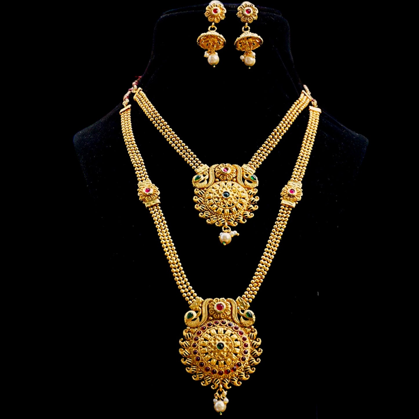 Shiny Multicolor Haram Set For Women