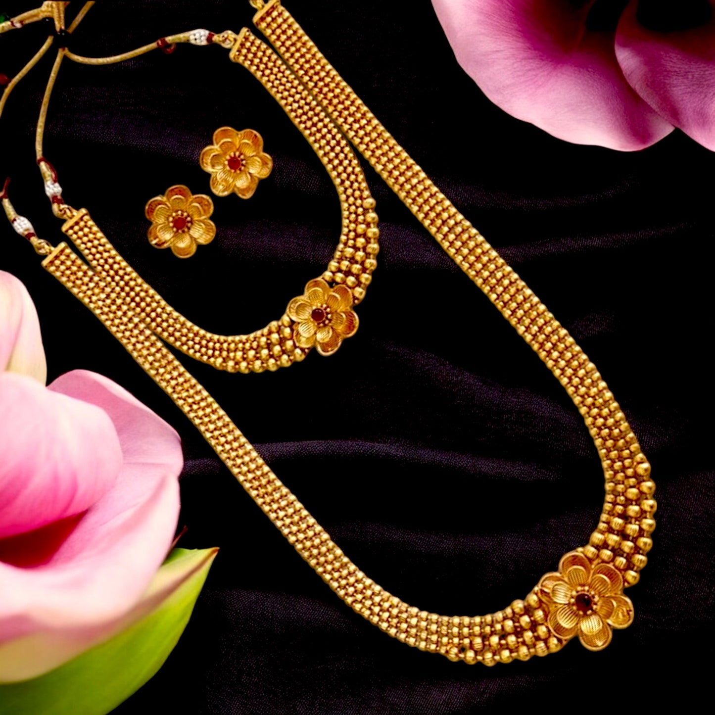 Haram Necklace Set With Earring
