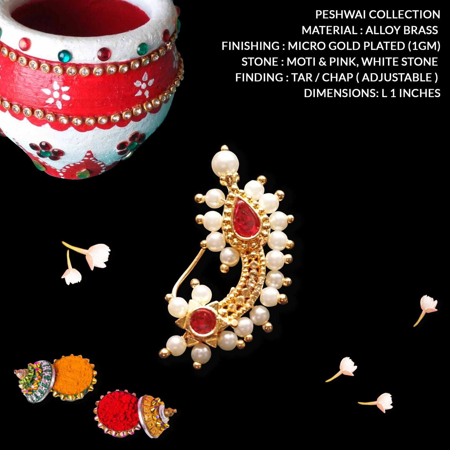 Peshwai Nath | Nath | Micro Gold Plated Nath
