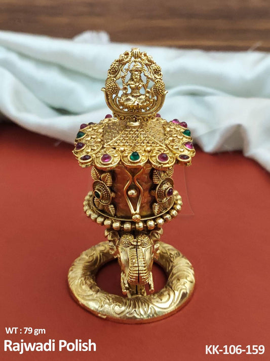 Elevate your Beauty routine with our handcrafted temple jewellery designer Sindoor box.