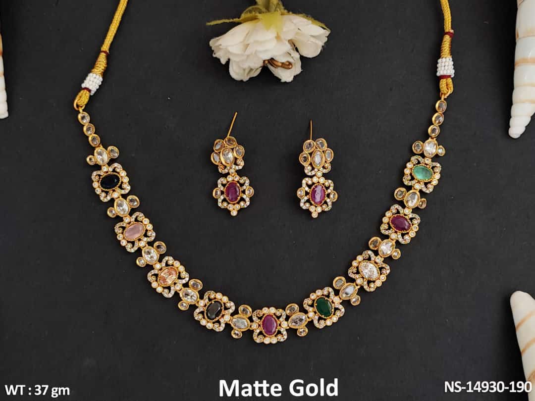 Indulge in the elegant design and luxurious touch of Kemp Jewellery's Matte Gold Polish Necklace Set