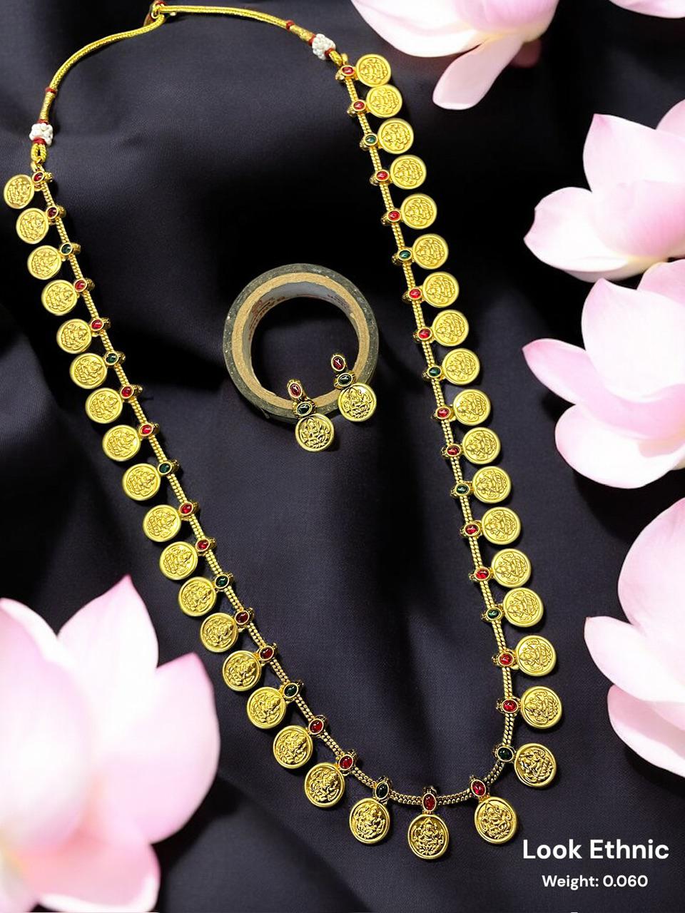 Laxmi Coin Multi Long Necklace Set