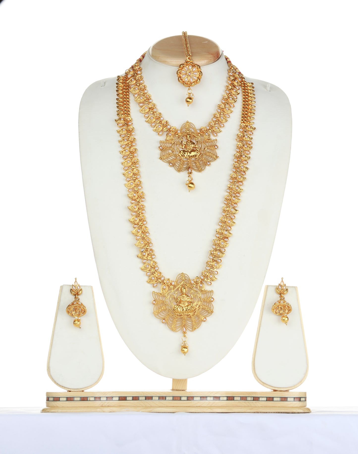 Laxmi Design White Color Haram Set