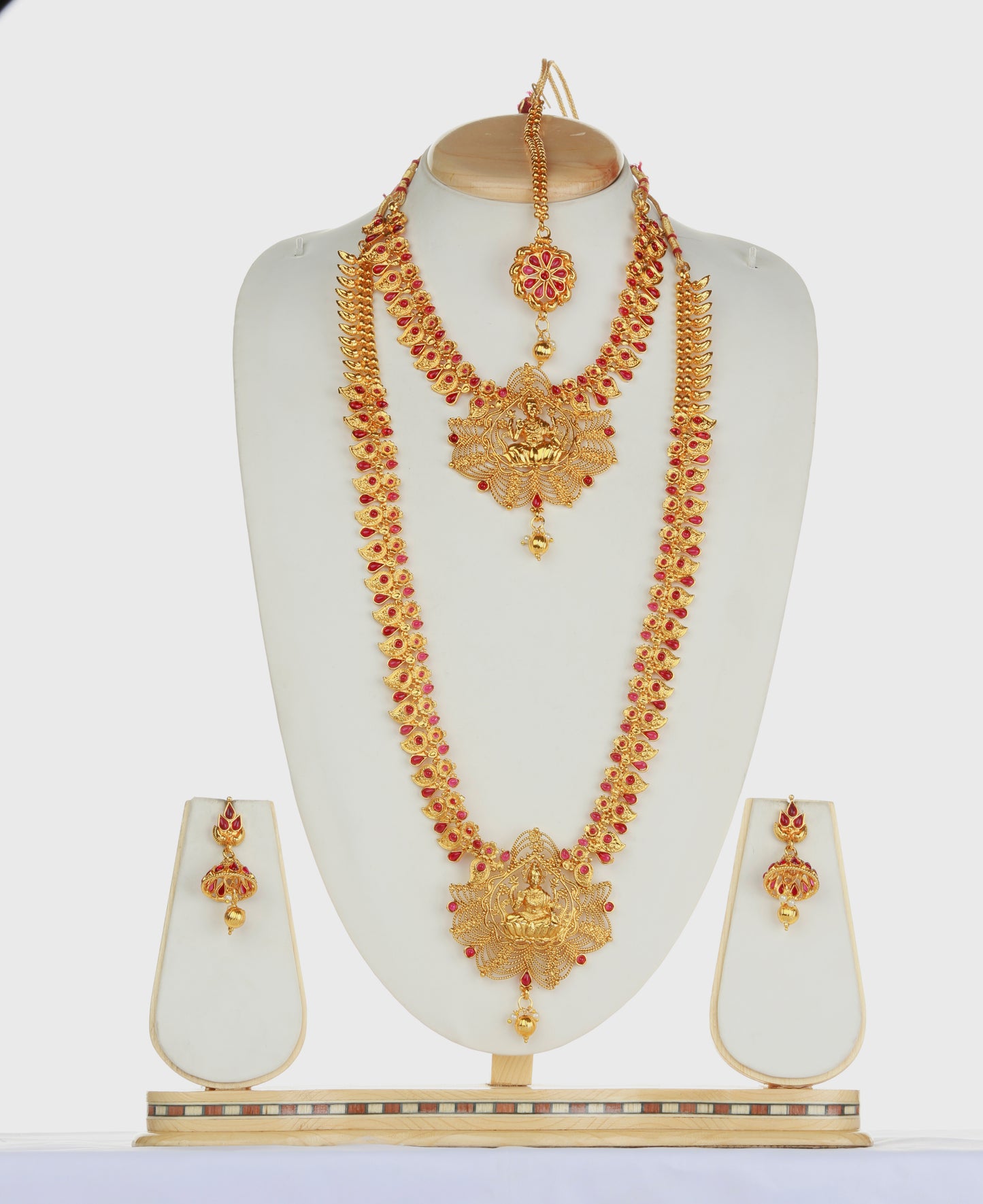 Maroon Color Laxmi Design Haram Set For Women