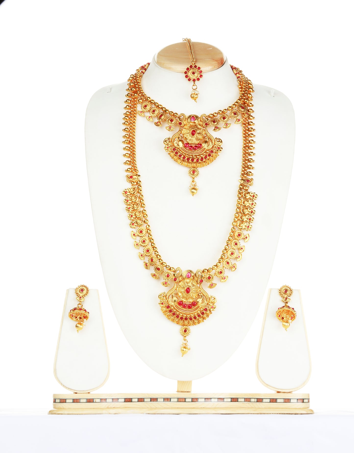 Peacock Design Maroon Color Haram Set For Women