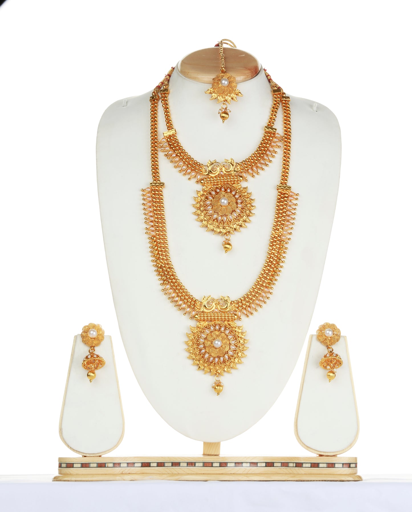 Attractive White Color Haram Set For Women