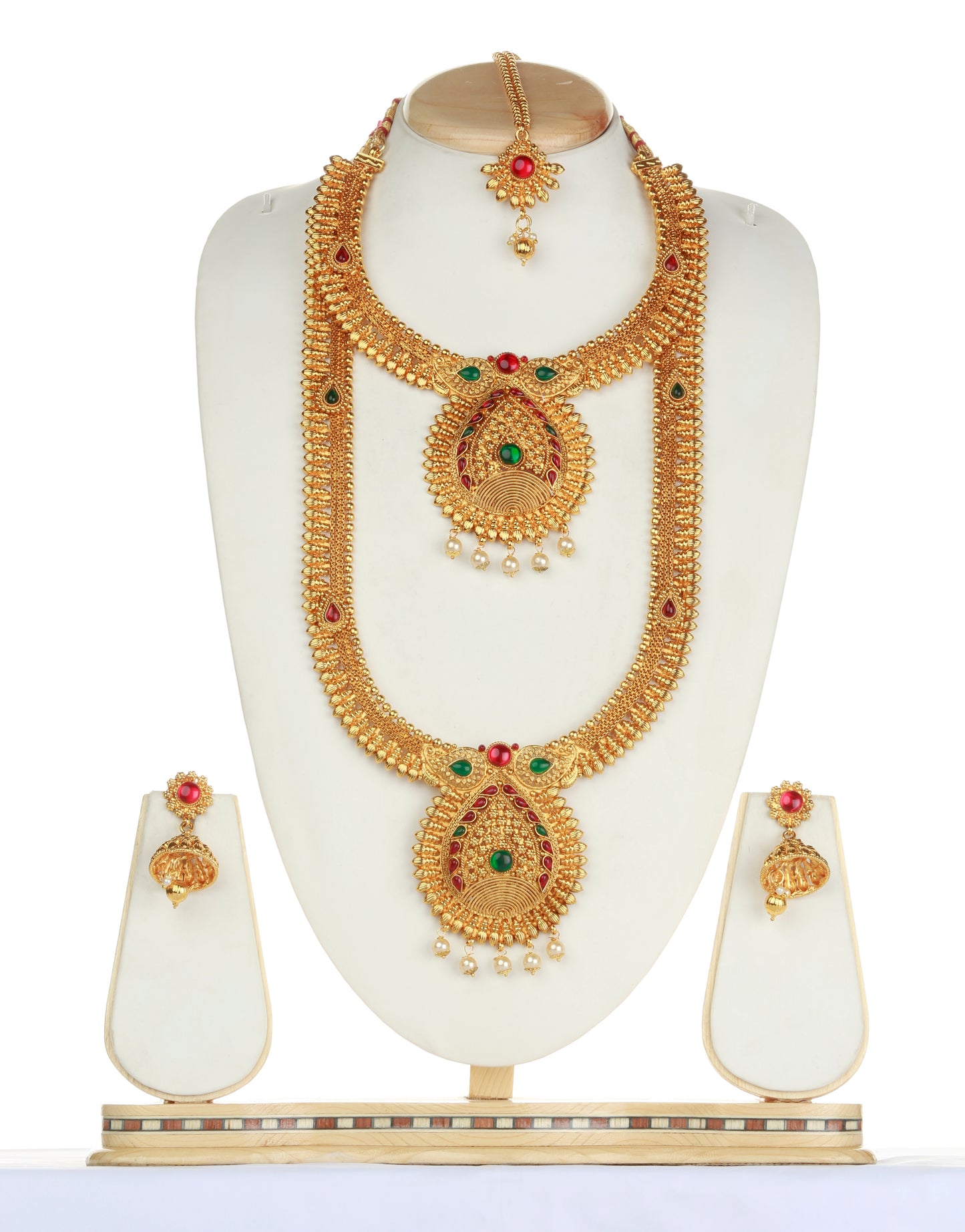 South Indian Multicolor Haram Set For Women