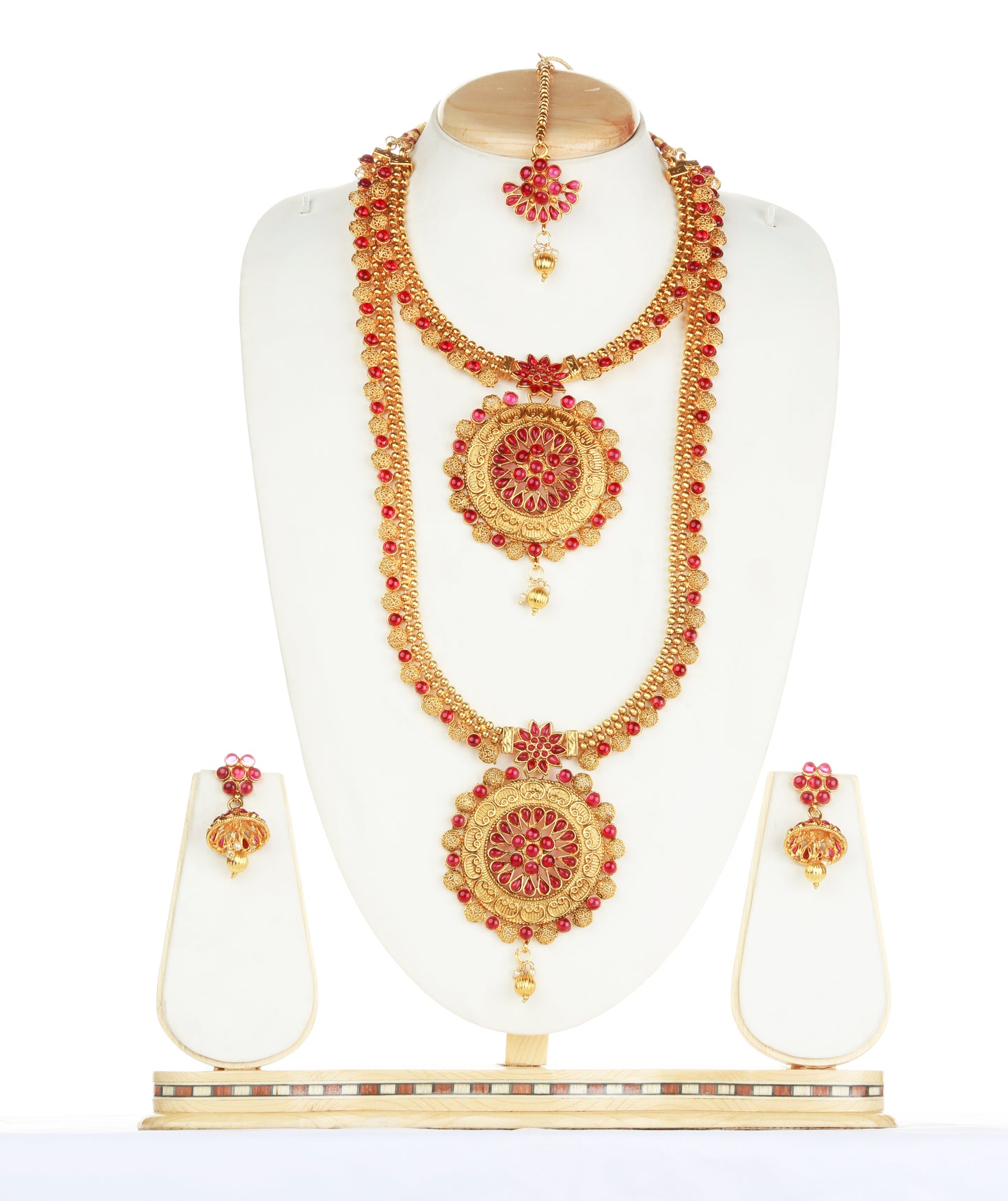 Attractive Design Maroon Color Haram Set For Women