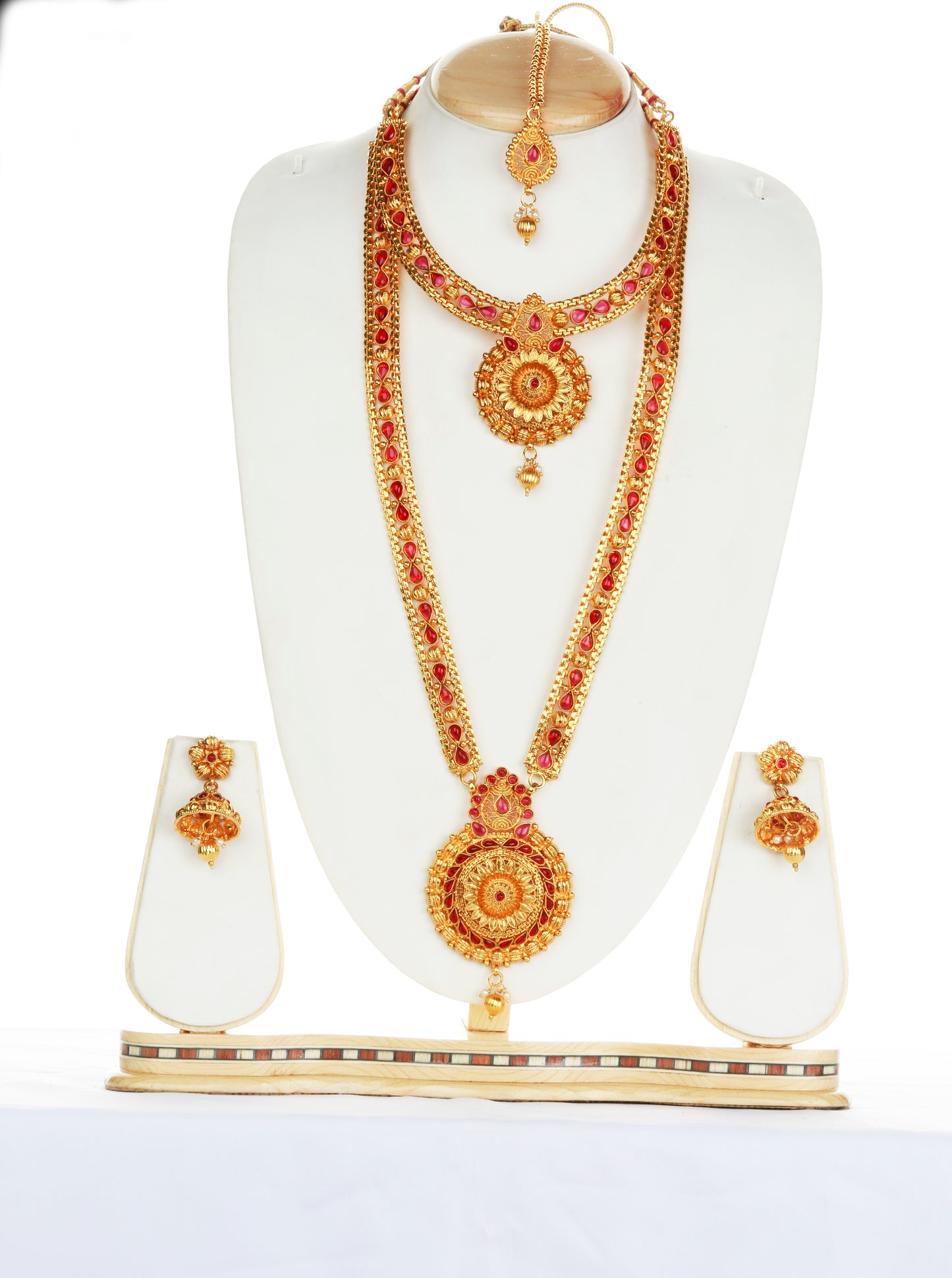 Latest Design Maroon Color Haram Set