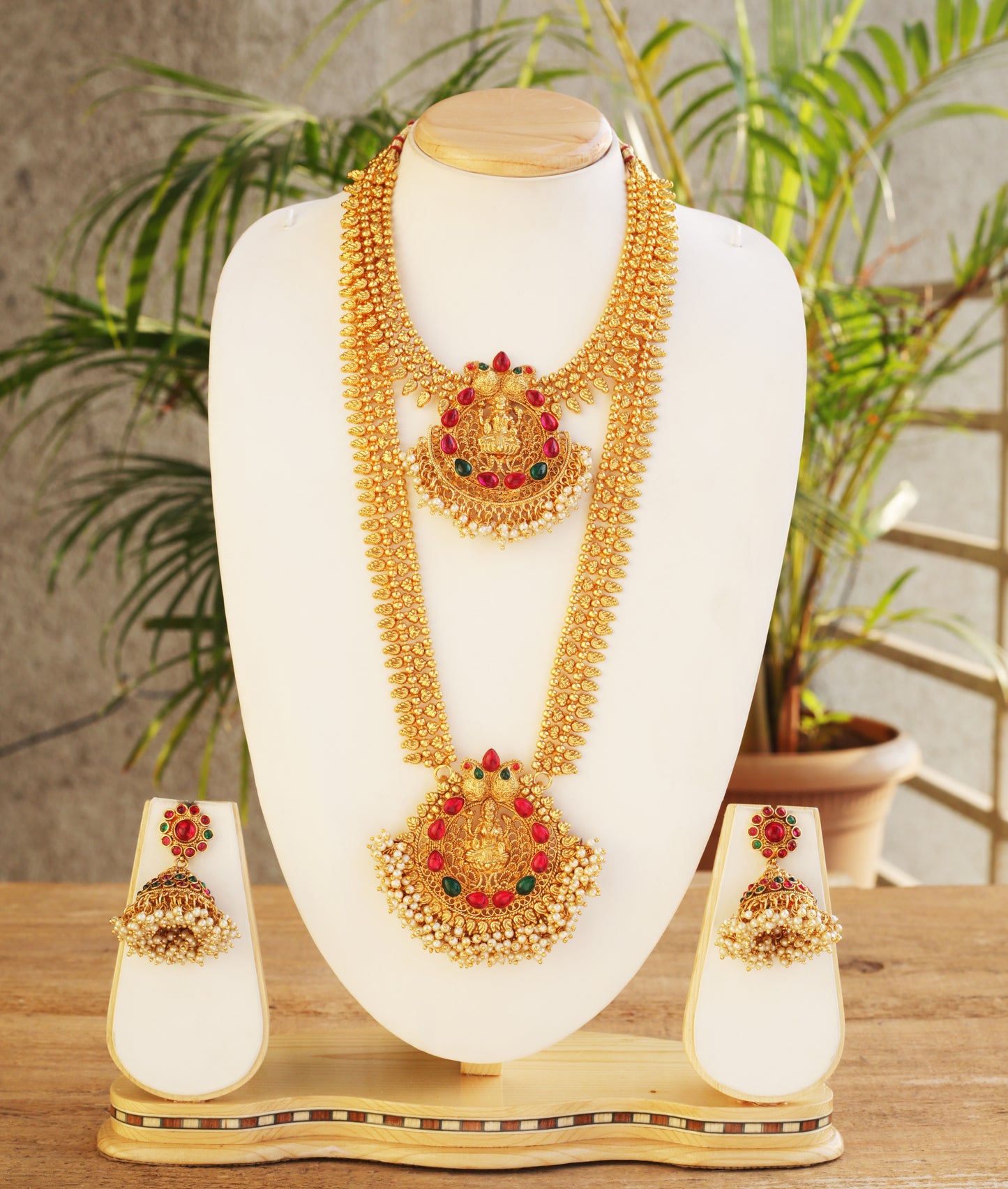 Multicolor Laxmi Design Haram Set For Women