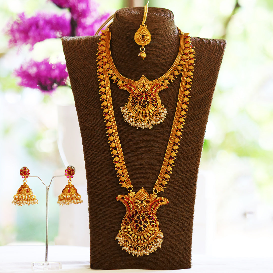 Latest Maroon Color Haram Set For Women