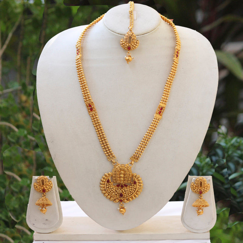 Dedicated Long Copper Necklace