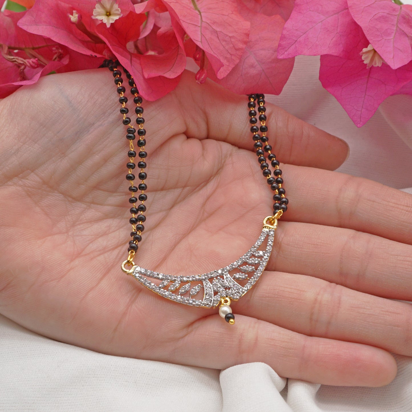 Stylish American Stone Mangalsutra