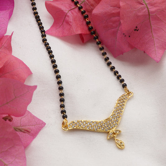 Fancy AD Gold Plated Mangalsutra
