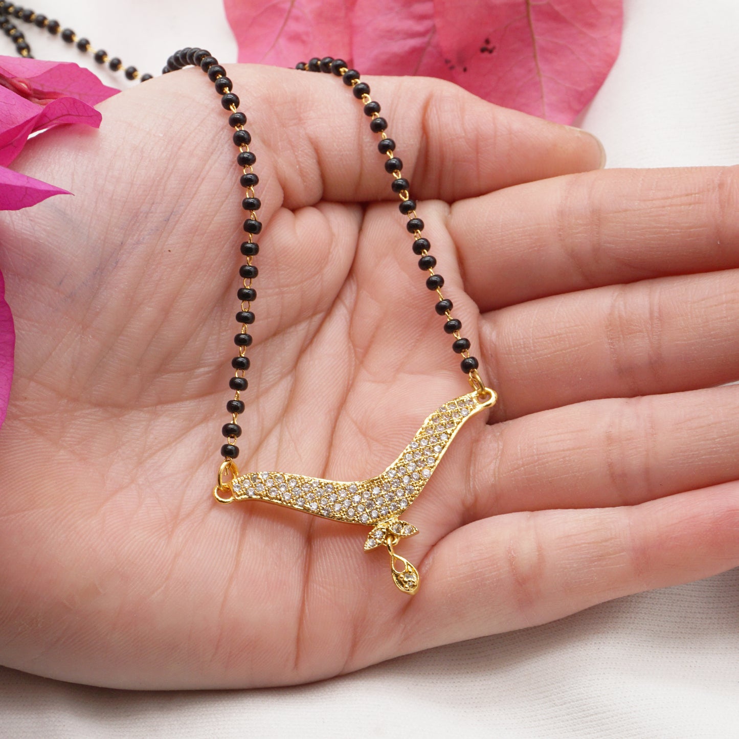 Fancy AD Gold Plated Mangalsutra