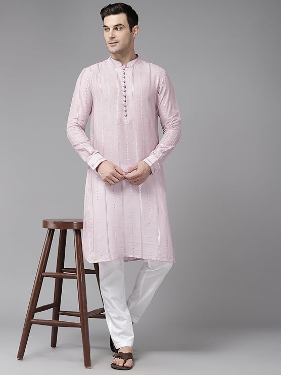 well-fitted and lightweight for all-day comfort and style. men's kurta