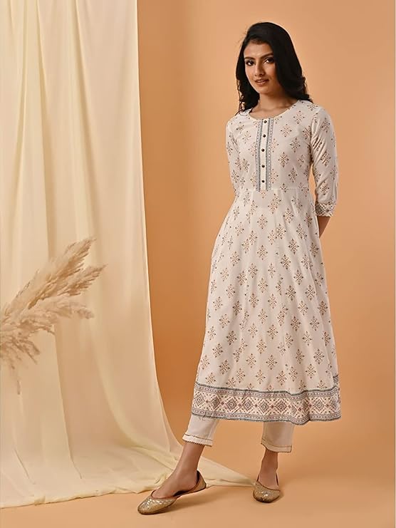Women Rayon Anarkali Kurti is the perfect choice for special occasions lovely anarkali style