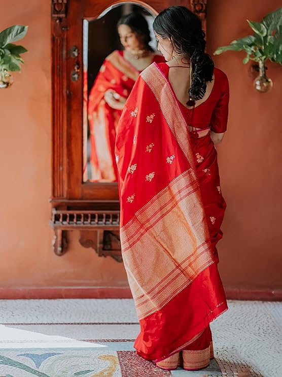 ready for tailored comfort. Perfect for any special occasion.luxurious women's saree