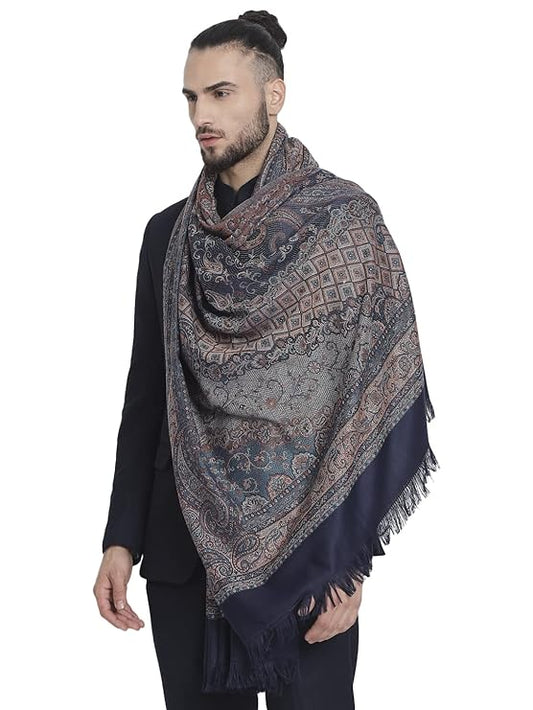 Enjoy the best of both worlds with this elegant shawl--warmth and style.