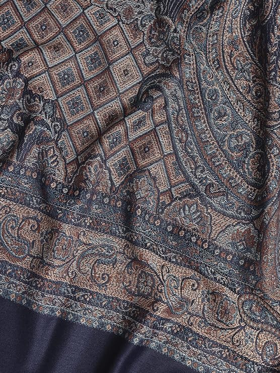 Enjoy the best of both worlds with this elegant shawl--warmth and style.