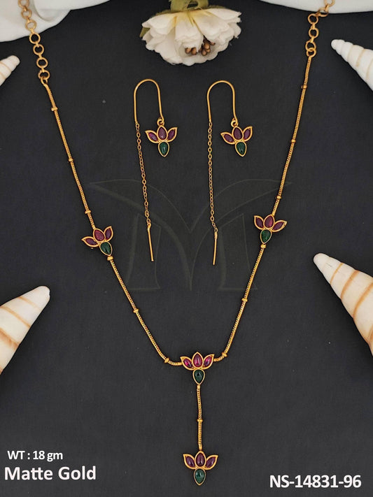 Experience the elegance of Kemp Jewellery with our Fancy Design Necklace Set.