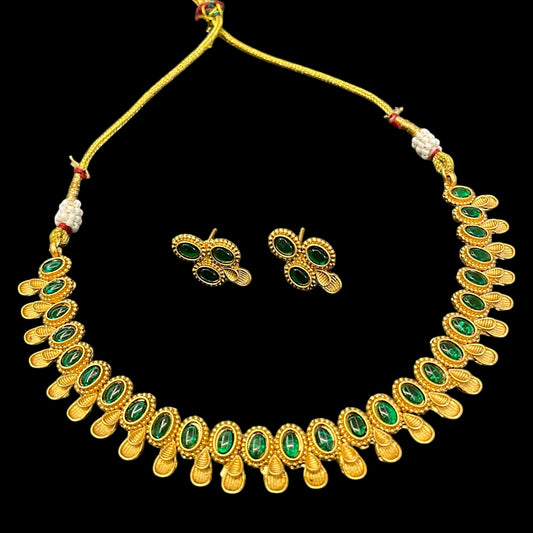 Elevate your style with our Antique Godly Figures Inspired Ethnic Necklace Set.