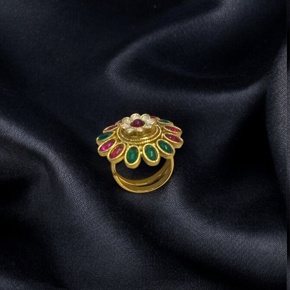 Gold Plated Adjustable Finger Ring for Women – Elegant and Stylish Jewelry