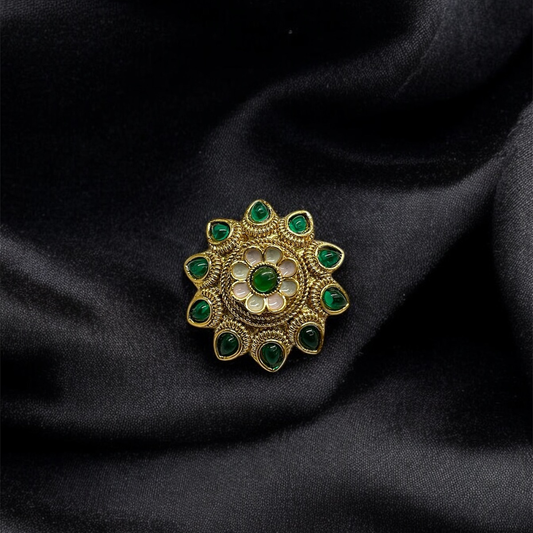 Elegant Gold Plated Adjustable Finger Ring – Perfect for Any Occasion