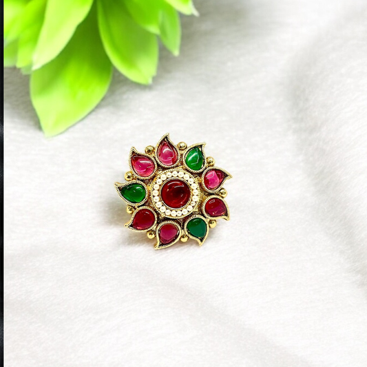 Dazzling Gold Plated Adjustable Ring – Custom Fit for Every Finger