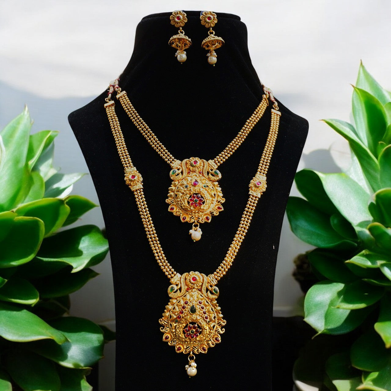 Smarty Green Maroon Haram Set