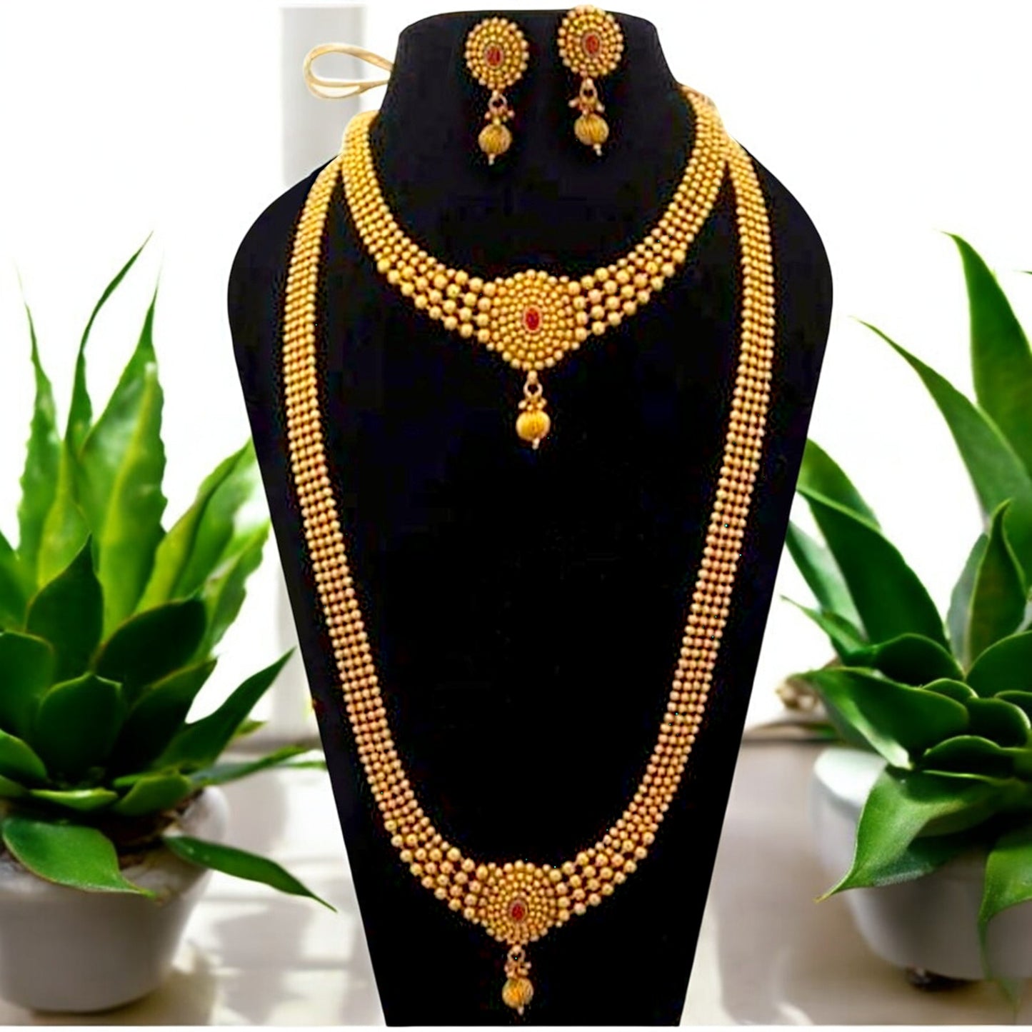 Awesome Gold Plated Haram Set For Women
