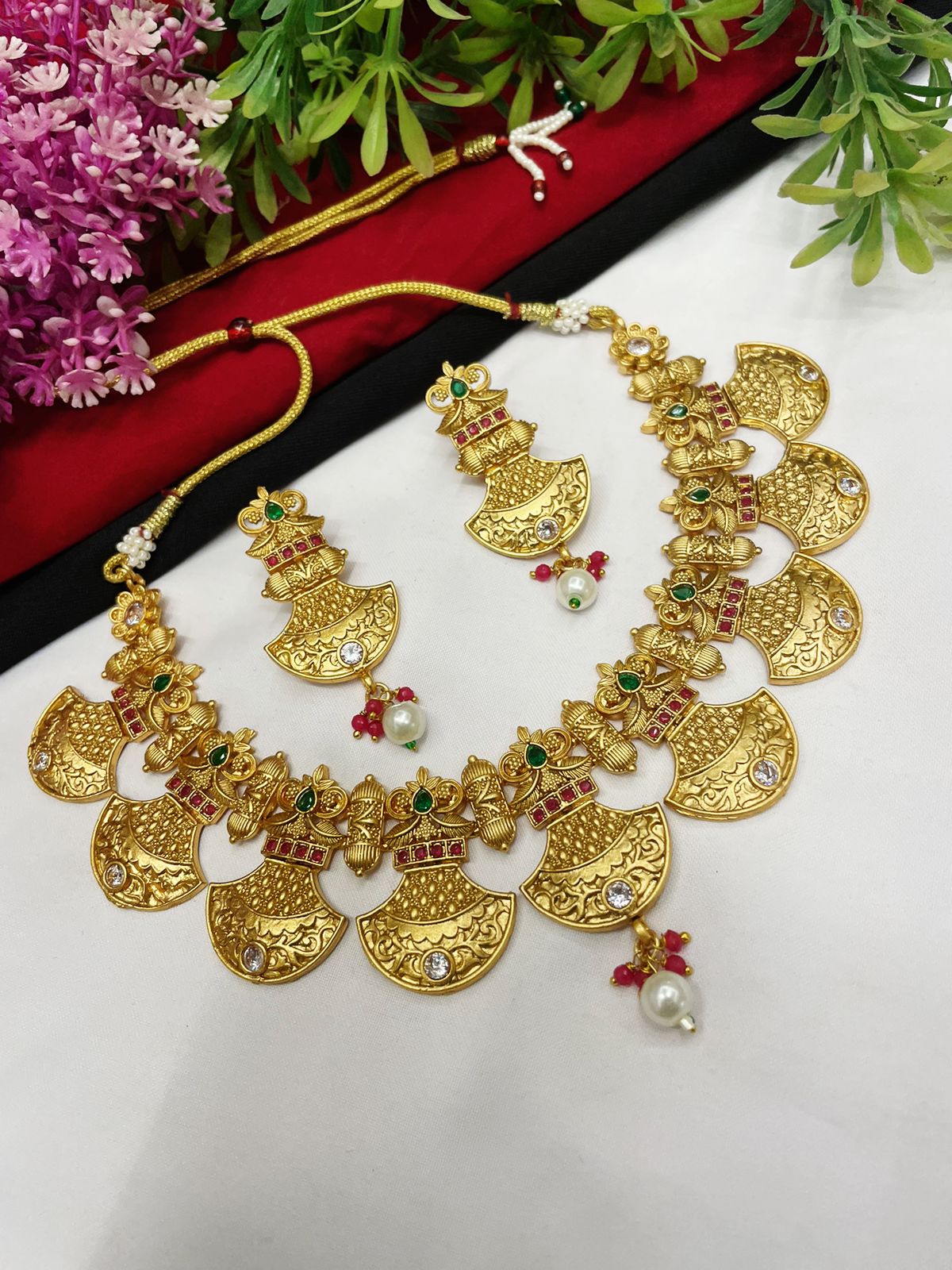 Rajwadi Gold Plated Necklaces That Make a Statement