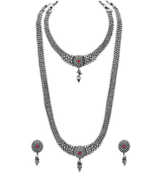 Oxidized Semi Bridal Set