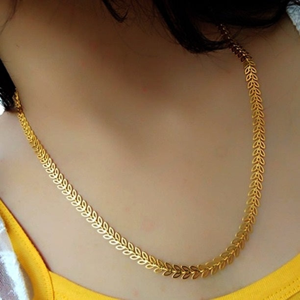 Gold Plated Stylish Chain for women