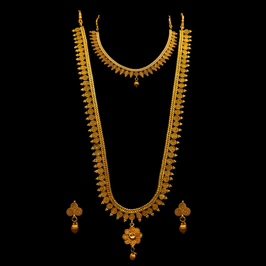 Chakri Design Gold Plated Haram Set