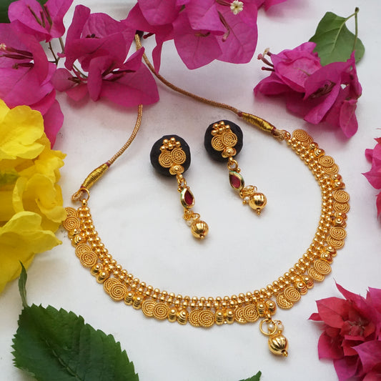 Shiny Gold Plated Jewellery For Women
