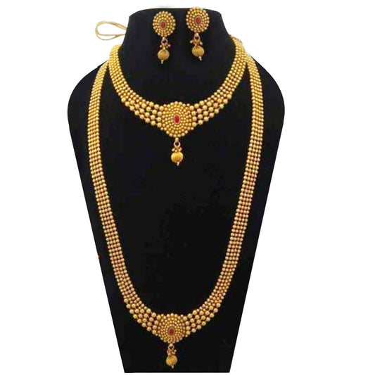 Awesome Gold Plated Haram Set For Women