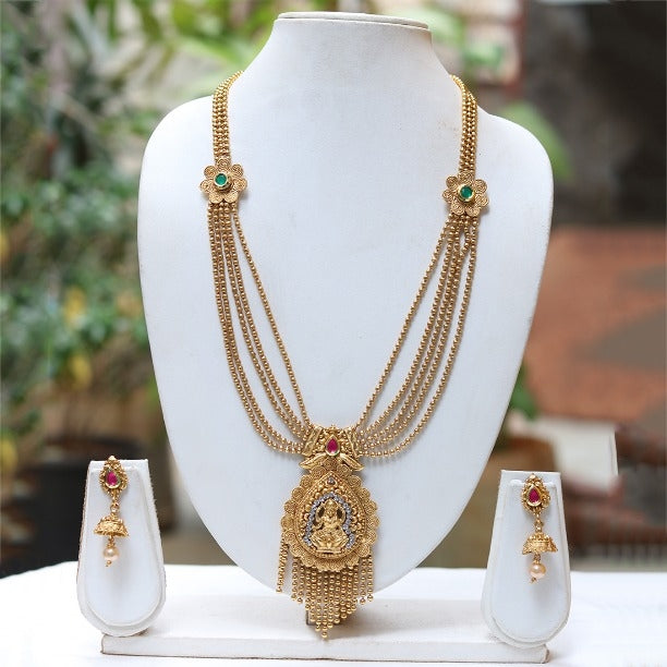Amazing 5 Layer Laxmi Necklace Set