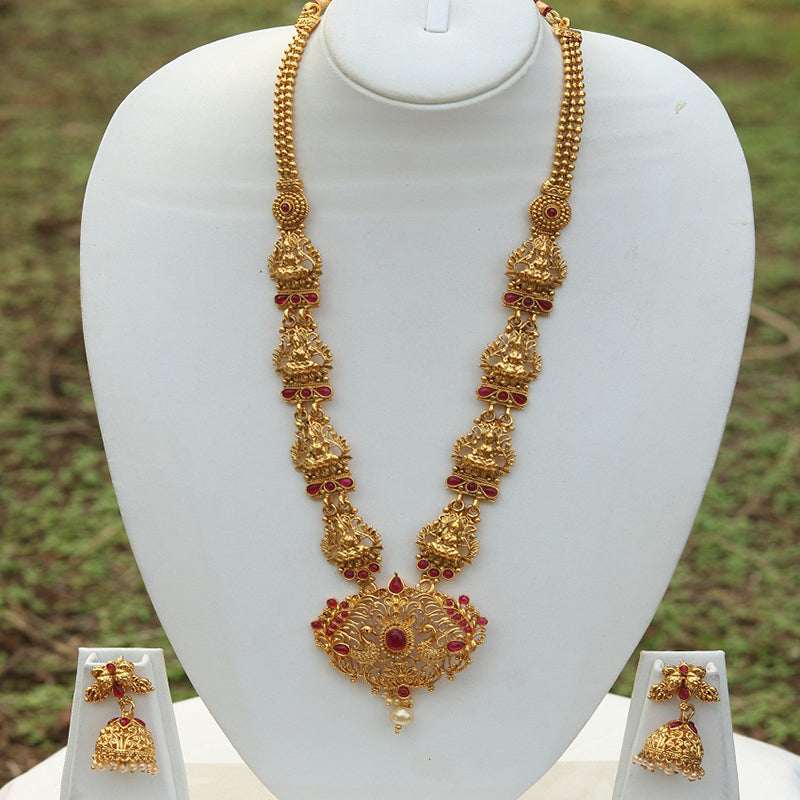 Laxmi Peacock pendent necklace set