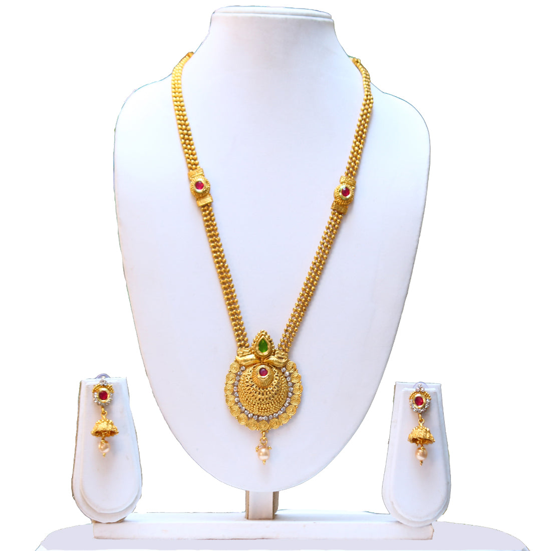 Traditional Style Gold plated Necklace Set