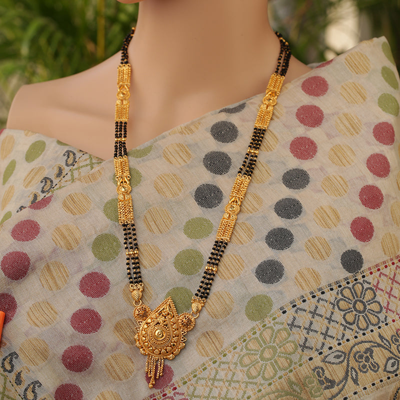 Traditional Gold Designer Chain Artificial Mangalsutra